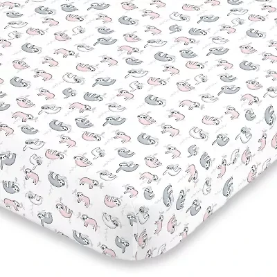 Nojo Super Soft Sloth Crib Sheet