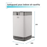 Electrostatic Precipitator Air Purifier With 4-Stage Filtration System BAPUV50