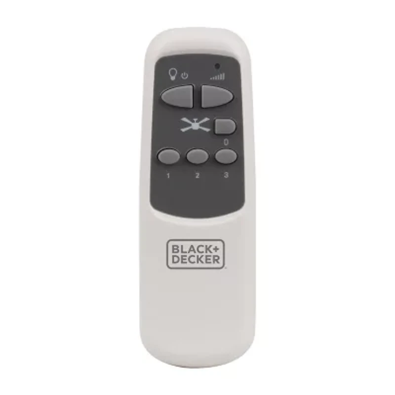 Black+Decker BCF5252R 52-Inch 4-Bladed Remote Controllable Brushed Nickel Ceiling Fan Silver