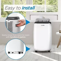 Commericial Cool Cpt10Wb Remote Control Portable Air Conditioner 14000 Btu White