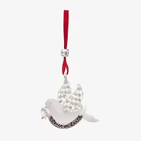 Monet Jewelry Siver Tone Peace On Earth Dove Christmas Ornament