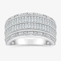 (I / I1) Womens 2 CT. T.W. Lab Grown White Diamond 10K Gold Anniversary Band