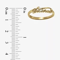 Personalized Script Name Ring