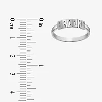 Personalized Block Name Ring