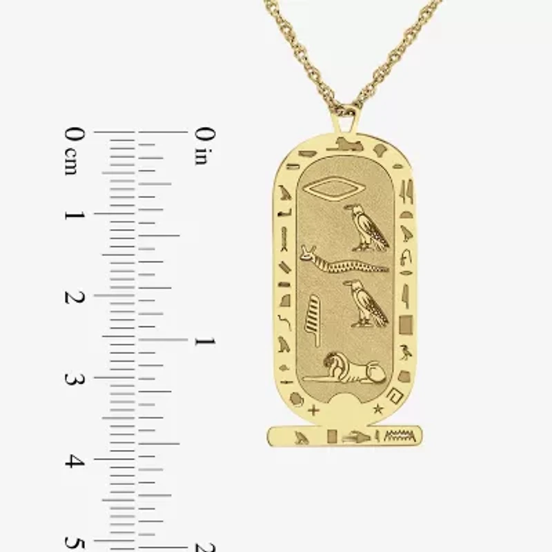 Personalized Hieroglyphic Pendant Necklace
