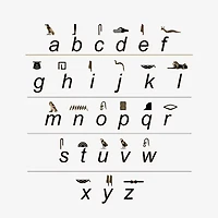 Personalized Hieroglyphic Pendant Necklace
