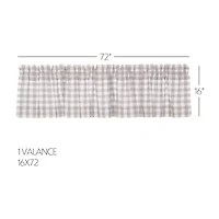 Annie Buffalo Check Rod Pocket Tailored Valance