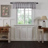 Annie Buffalo Check Rod Pocket Tailored Valance