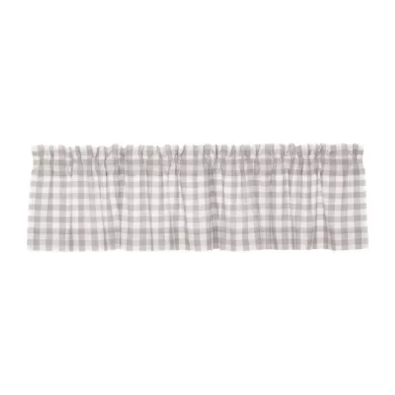 Annie Buffalo Check Rod Pocket Tailored Valance