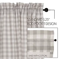 Annie Buffalo Check Rod Pocket Tailored Valance