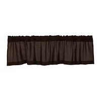 Chocolate Burlap Valance