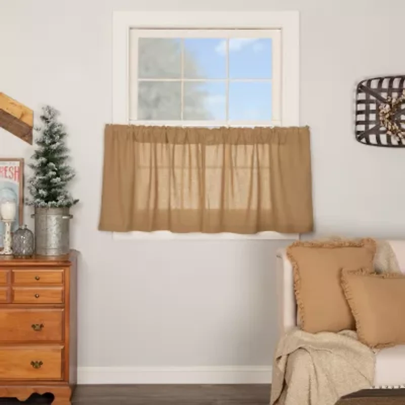 Natural Burlap 2-pc. Window Tier