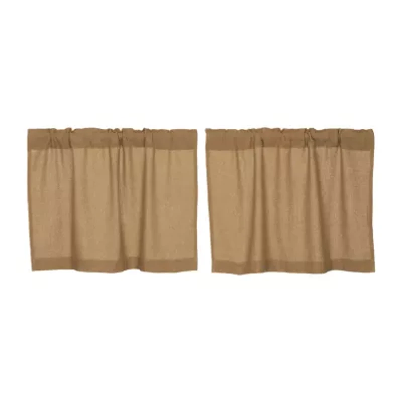 Natural Burlap 2-pc. Window Tier