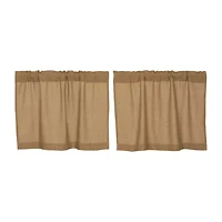 Natural Burlap 2-pc. Window Tier