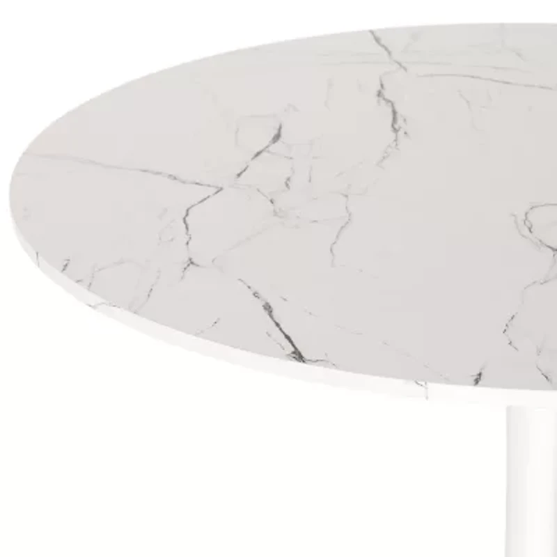 Corliving Round Wood-Top Dining Table