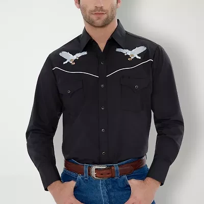 Ely Cattleman Mens Long Sleeve Western Shirt