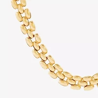 Womens 14K Gold Inch Link Necklace