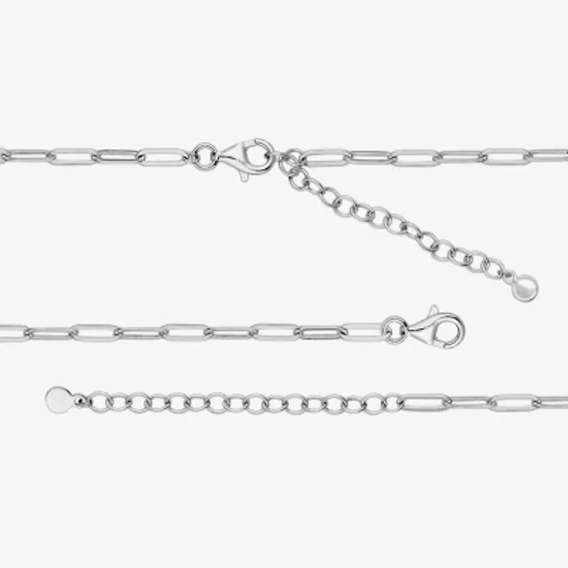 Paris 1901 By Charles Garnier Womens White Cubic Zirconia Sterling Silver Circle 18 Inch Pendant Necklace