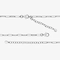 Paris 1901 By Charles Garnier Womens White Cubic Zirconia Sterling Silver Circle 18 Inch Pendant Necklace