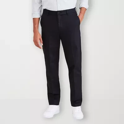 Dockers Signature Iron Free Khaki With Stain Defender Mens Comfort Waistband Straight Fit Flat Front Pant