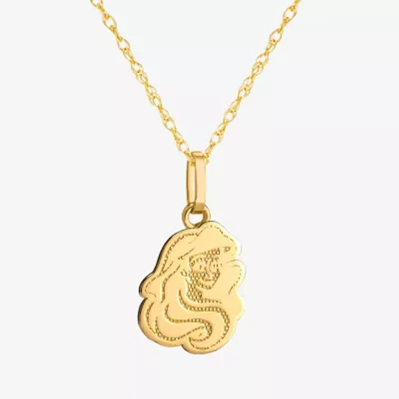 Girls 14K Gold 15 Inch Pendant Necklace