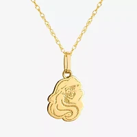 Girls 14K Gold 15 Inch Pendant Necklace