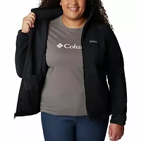 Columbia Benton Springs Womens Plus Fleece Lightweight Jacket