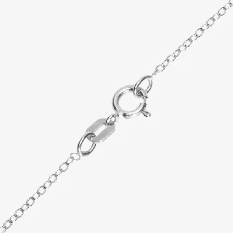 Disney Collection Made in Italy Grogu Girls Sterling Silver 15 Inch Pendant Necklace