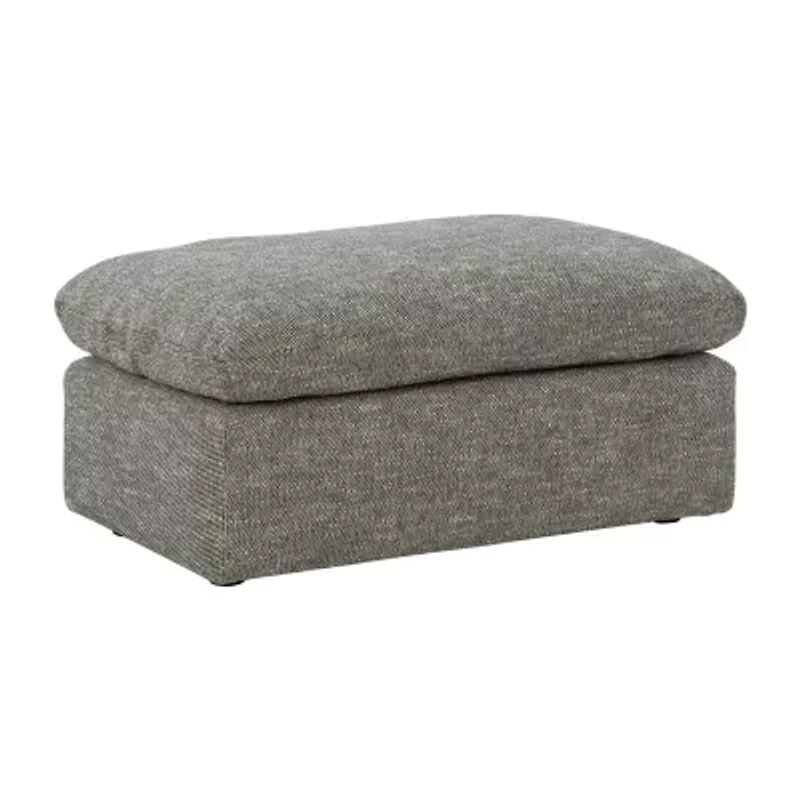 Signature Design by Ashley® Dramatic Cushioned Upholstered Ottoman