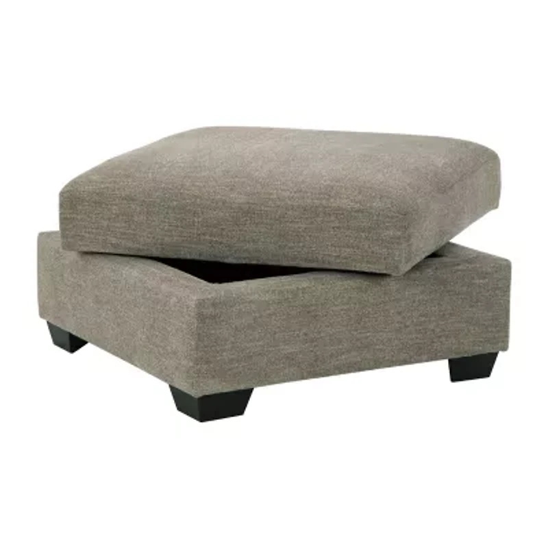Signature Design by Ashley® Creswell Cushioned Storage Upholstered Ottoman
