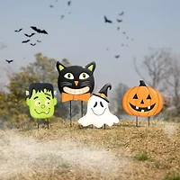 Glitzhome Halloween Metal Holiday Yard Art