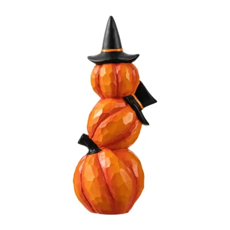 Glitzhome Lighted Pumpkin Halloween Tabletop Decor