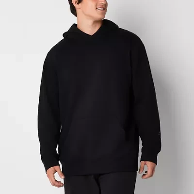 Xersion Quick Dry Cotton Fleece Mens Long Sleeve Fleece Active Big and Tall Hoodie