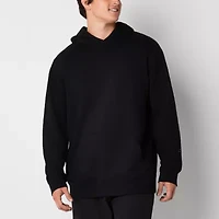 Xersion Quick Dry Cotton Fleece Mens Long Sleeve Fleece Active Big and Tall Hoodie