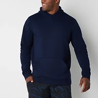 Xersion Quick Dry Cotton Fleece Mens Long Sleeve Fleece Active Big and Tall Hoodie