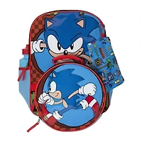 Licensed 5 Piece Super Sonic Backpack Set with Matching Lunch Bag