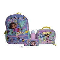 Licensed 5 Piece Dora and Friends Backpack Set with Matching Lunch Bag