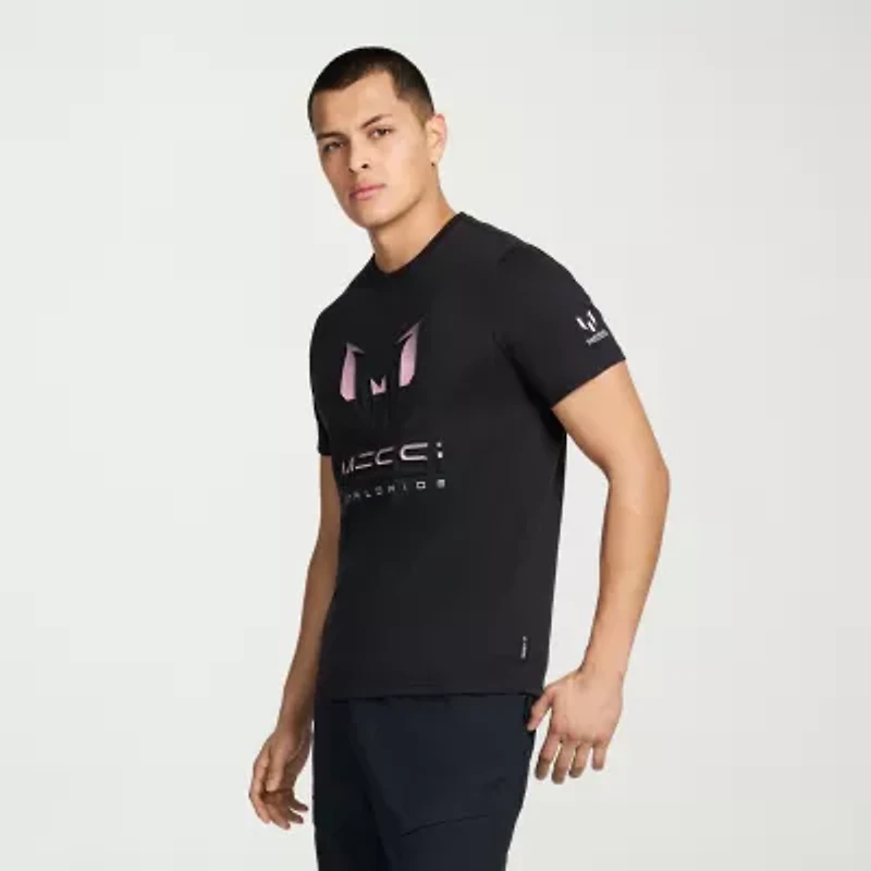 MESSI Collection Mens Round Neck Short Sleeve Regular Fit Graphic T-Shirt