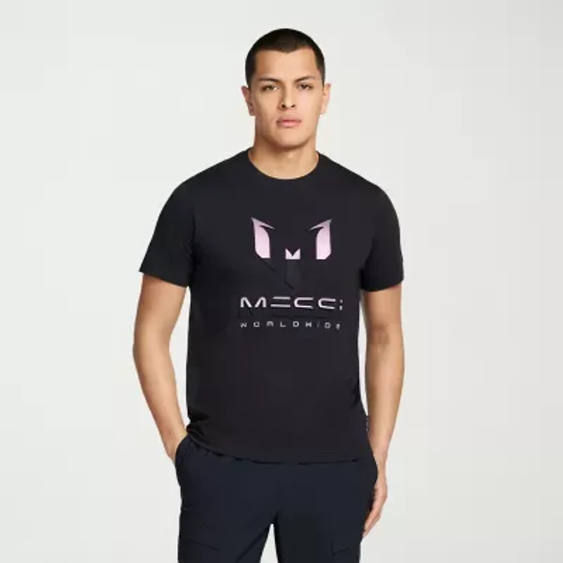 MESSI Collection Mens Round Neck Short Sleeve Regular Fit Graphic T-Shirt