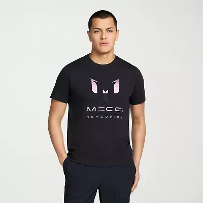 MESSI Collection Mens Round Neck Short Sleeve Regular Fit Graphic T-Shirt