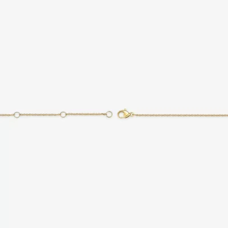 Womens 18K Gold Over Silver 16 Inch Cable Chain Necklace