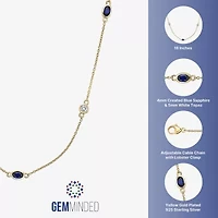 Womens 18K Gold Over Silver 16 Inch Cable Chain Necklace
