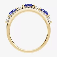 Womens 1/2 CT. T.W. Genuine Blue Tanzanite 10K Gold Round Band