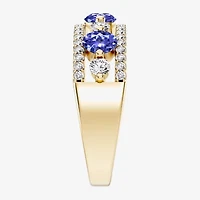 Womens 1/2 CT. T.W. Genuine Blue Tanzanite 10K Gold Round Band