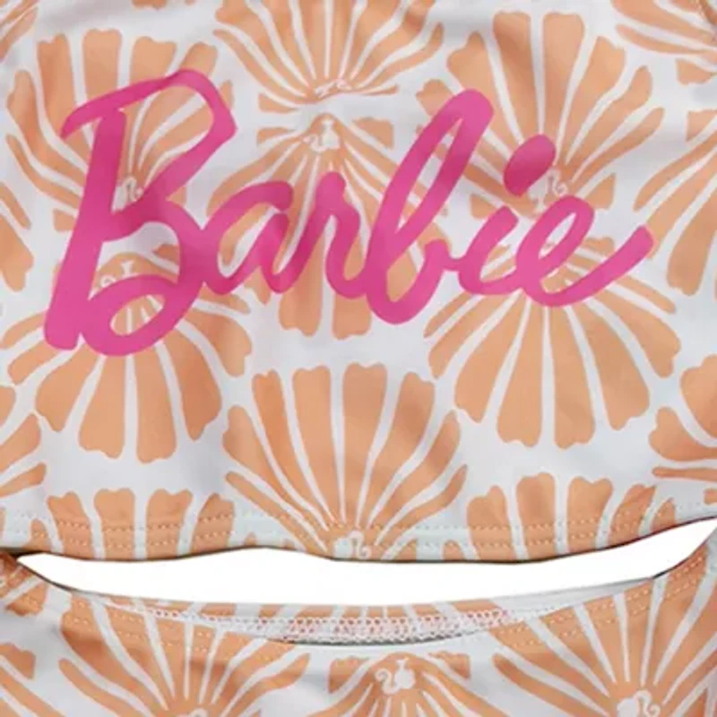 Little Girls Barbie Sleeveless One Piece Swimsuit