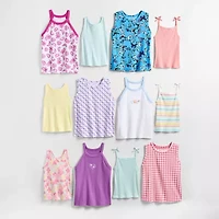 Xersion Performance Little & Big Kid Girls Crew Neck Sleeveless Active Tank Top