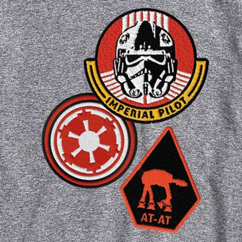 Novelty The Mandalorian And Grogu Imperial Pilot Mens Crew Neck Short Sleeve Regular Fit Baby Yoda Star Wars Graphic T-Shirt