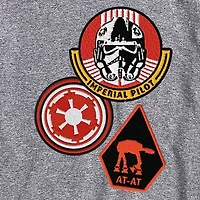 Novelty The Mandalorian And Grogu Imperial Pilot Mens Crew Neck Short Sleeve Regular Fit Baby Yoda Star Wars Graphic T-Shirt