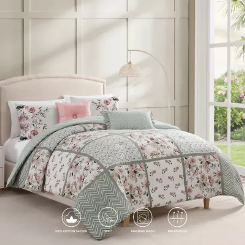 Bebejan Sage Serenity 5-pc. Reversible Comforter Set