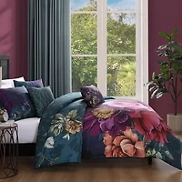 Bebejan Vibrant Flora 5-pc. Midweight Reversible Comforter Set